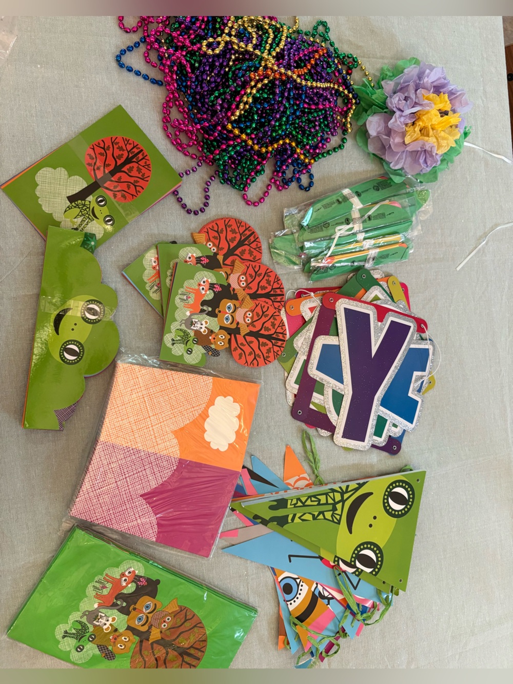 Forest Friends Party Decorations, Banner and Favor Kit -